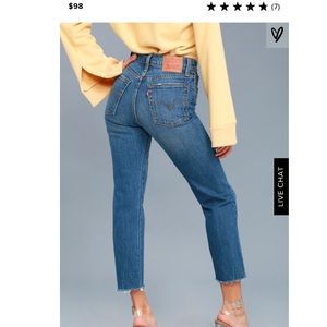 NWOT // LEVIS wedgie straight Jean with Button fly